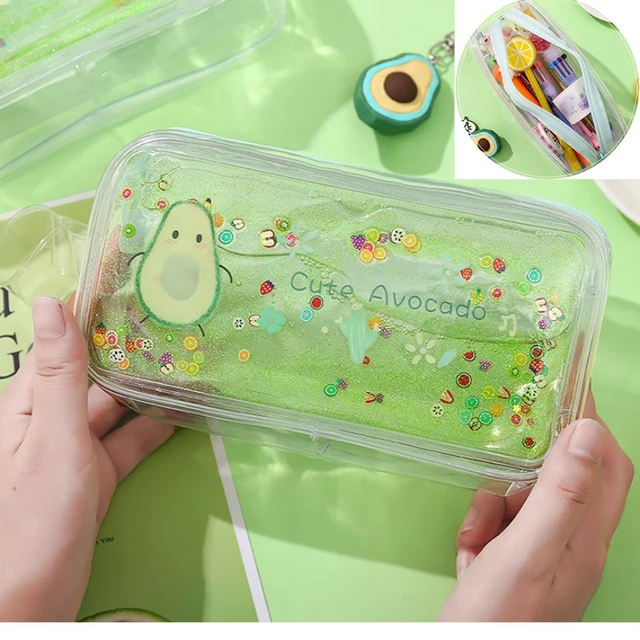 Transparent Pencil Cases Kawaii Girls  Transparent Pencil Pouch Cute -  Kawaii Pencil - Aliexpress