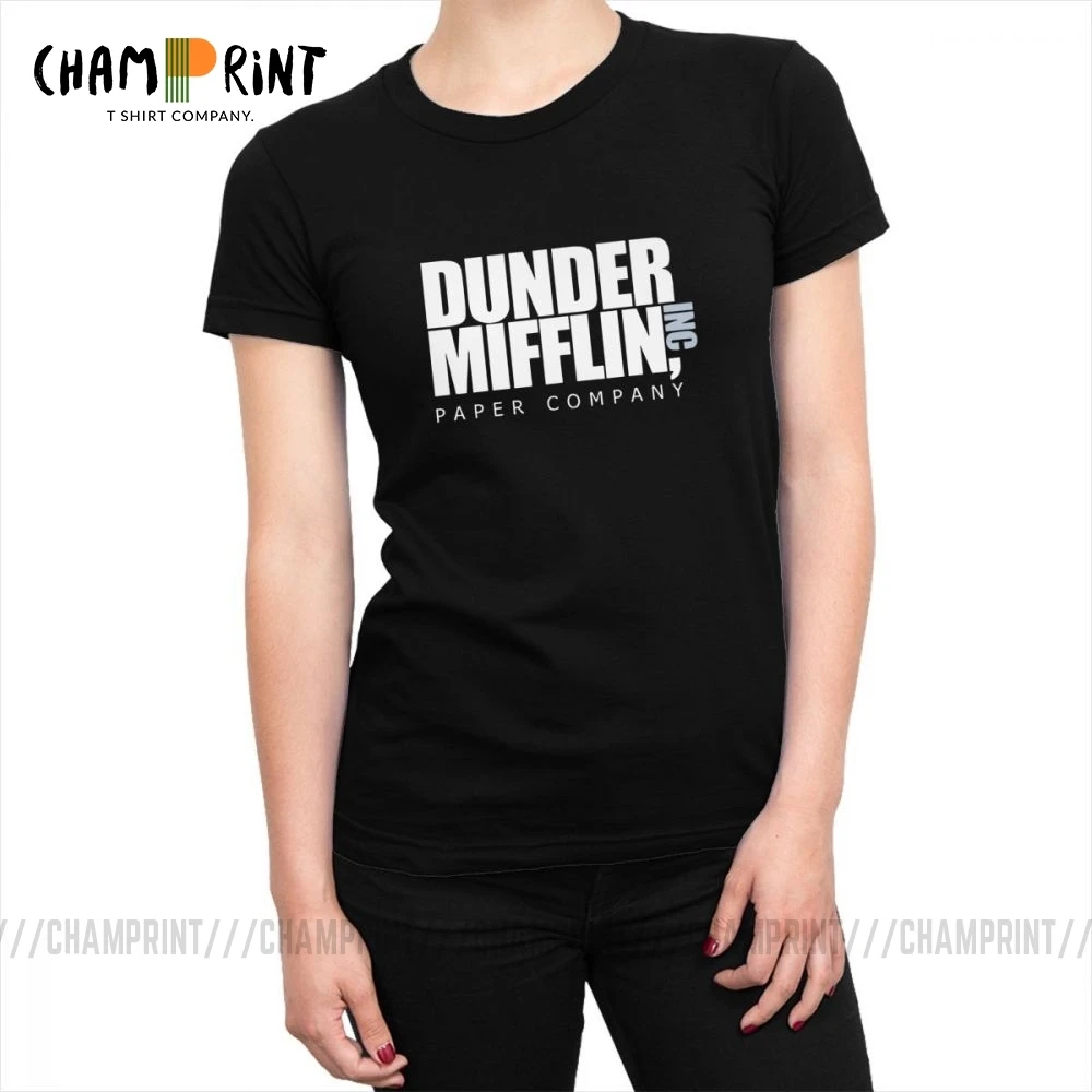 Dander Mifflin Paper Company Женская Футболка Harajuku забавные офисные футболки Топ Гранж рок