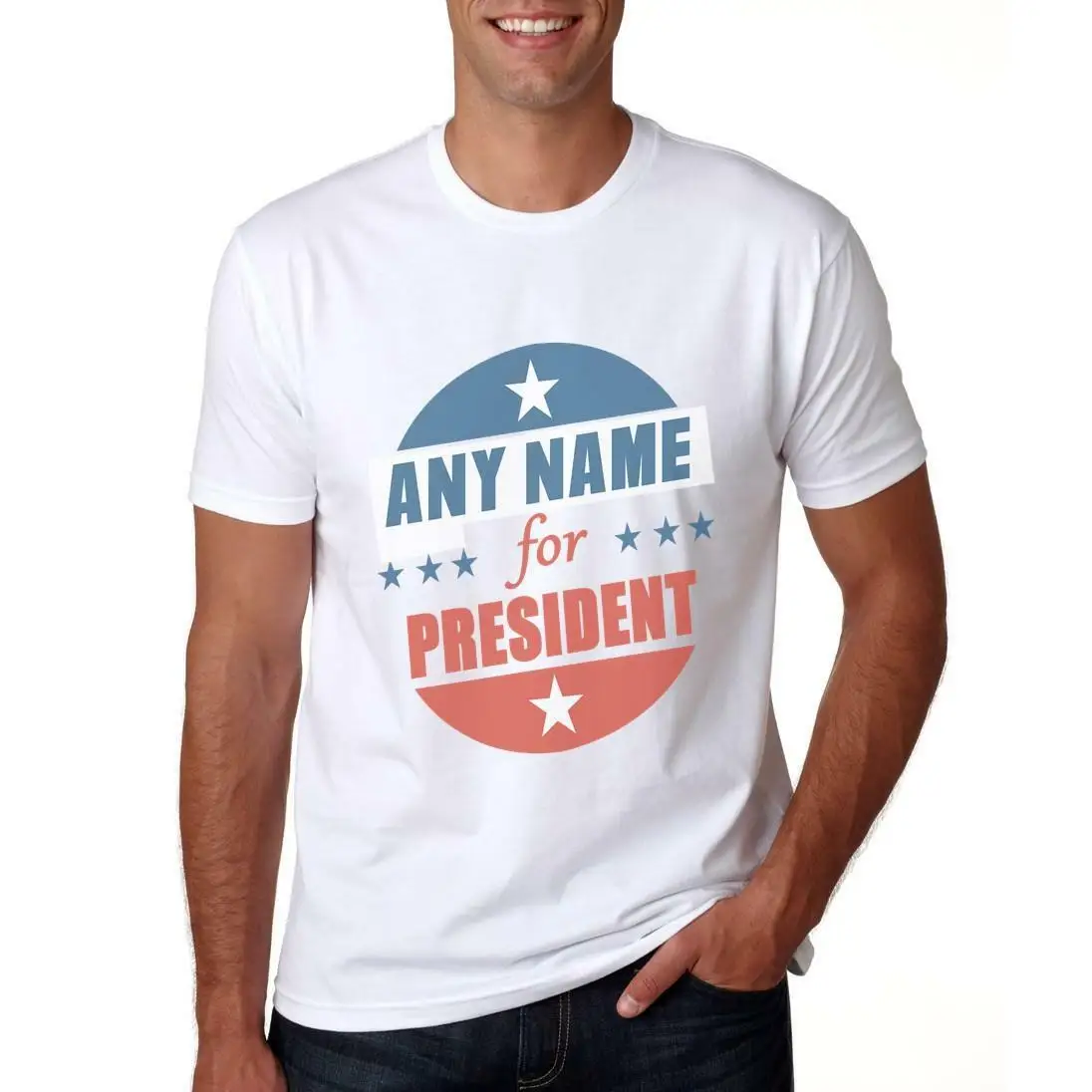 2019 индивидуальная Футболка с принтом &quotПрезидент&quot забавная новинка Заказная