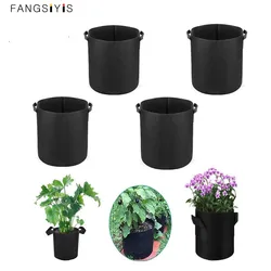Sacs de culture en feutre de 1 à 30 gallons, Pot de culture en tissu de jardinage, jardinière de légumes, Pots de fleurs de jardin, ustensiles 