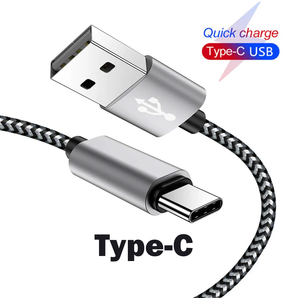 

USB Type C Cable 3A Fast Charging USB C Data Cord Usb-C Charger For Redmi Note 7 for Samsung S10 S9 S8 Xiaomi MI 8 Type-C Cable