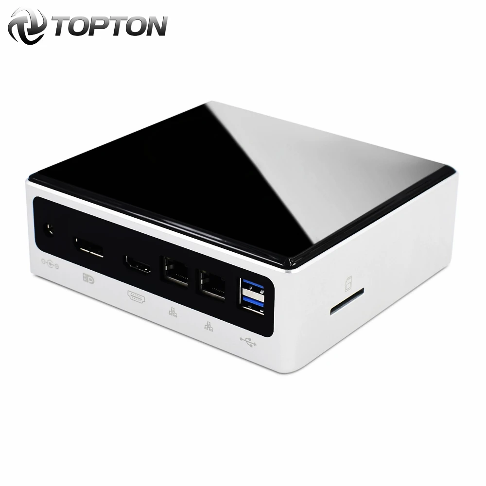 2020 TOPTON New 10th Gen Mini PC Computer Intel i7-10510U 2*DDR4 M.2 SSD 2*LAN 4K HTPC Windows 10 Linux 8*USB USB-C HDMI DP WiFi-1