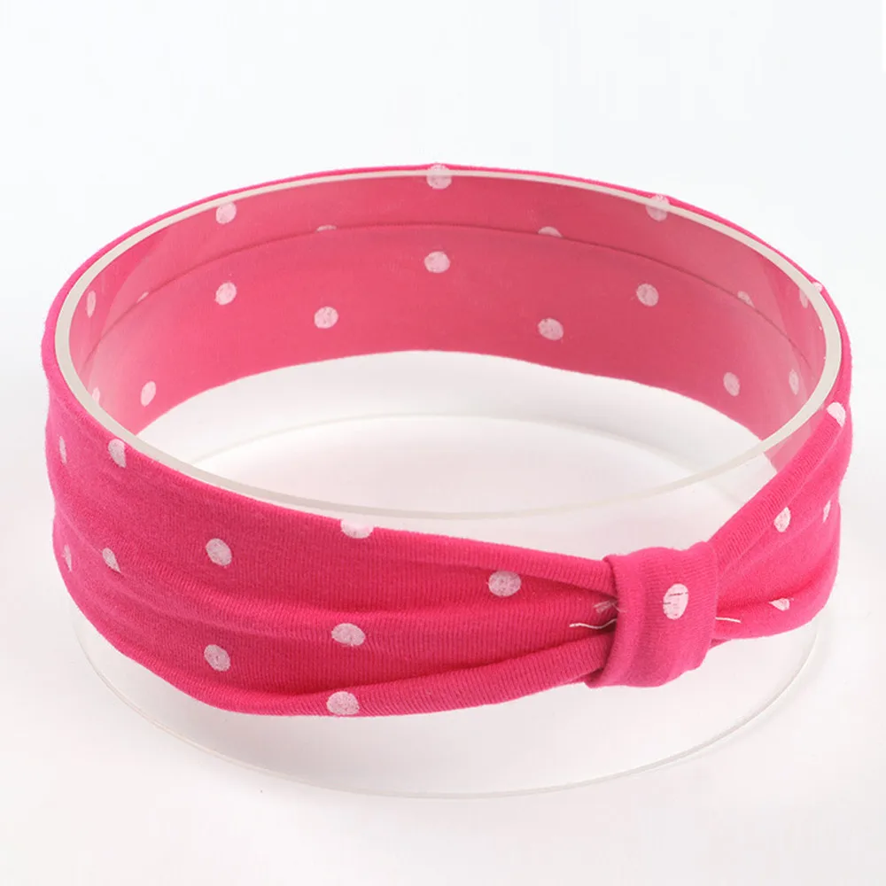 Cute Baby Toddler Infant Headband Girls Bow Polka Dot Knot Headband Stretch Hairband Headwear hair accessoriesbaby 