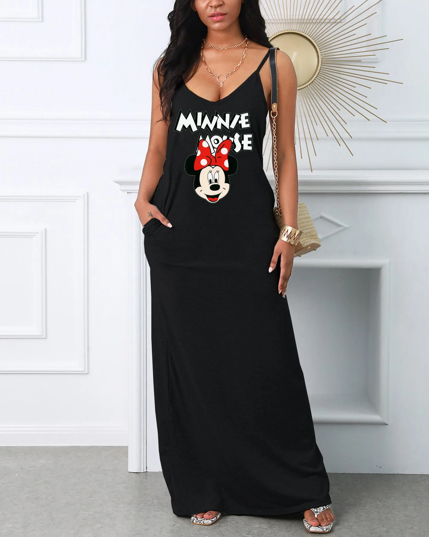 mickey mouse long dress