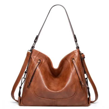

Women Vintage Soft Leather Handbags Female High Capacity Shoulder Bag Ladies Handbags Large Crossbody Bag for Women 2020 Totes