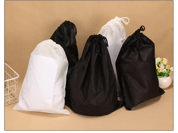 Белая высококачественная сумка-мешок для путешествий домашняя сумка инструменты Нетканая обувь тканевая сумка