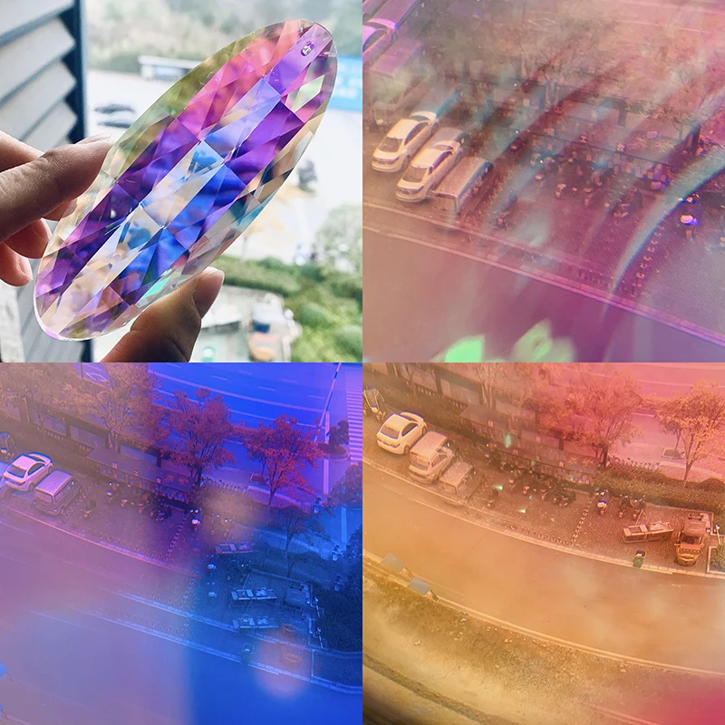 H&D 120mm Rainbow Crystal Drop Prism Suncatcher Hanging Pendant Ornament Window Sun Catcher Home Wedding Decoration Accessories sun catcher crystal pendant sun catchers window ornament