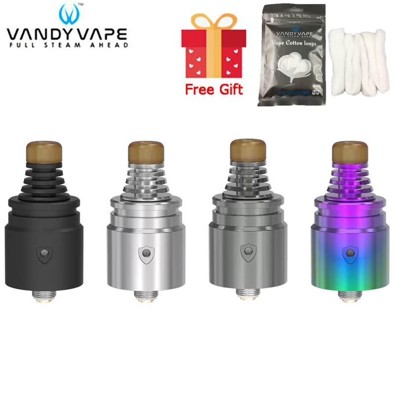 В наличии Vandy Vape Berserker V2 MTL RDA бак 1 5 мл 22 мм Диаметр электронной сигареты Атомайзер