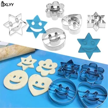 

Hot Stainless Steel Smiley Mold Cookie Cutter DIY Cake Decor Tools Baking Dish Kitchen Accessories Pastry Supplies Cake Tools.8z