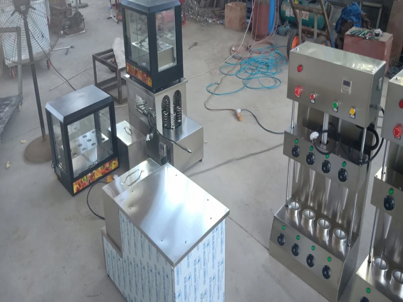 Description Picture 6 of item110V 220V Popular Pizza Cone Machine Has Two Cones And One Umbrella Stainless Steel Commercial Pizza Cone Forming Machine