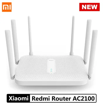 

Original Xiaomi Redmi Router AC2100 Gigabit 2.4G + 5G Dual-Band 2033Mbps Wireless Wifi Repeater Dual-core Four-threaded CPU 128M