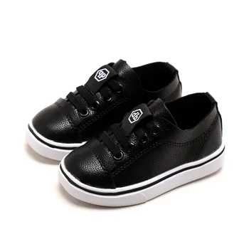 

Unisex Baby Casual Shoes 2019 Autumn New Solid-colored Boy and Girl Board Shoes Low-cover Leather Small White Shoes