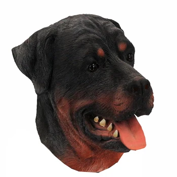 

Latex Animal Dog Mask, Rottweiler Mask Halloween Costume Party Latex Mask