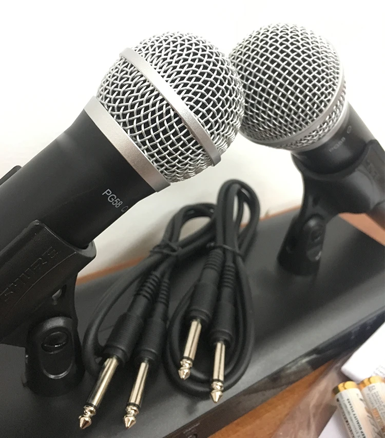 SHURE BLX8 BLX288 BETA58 SM58 PG58 2 channel wireless Microphone UHF dual microphone kit  wireless system for Karaoke Stage