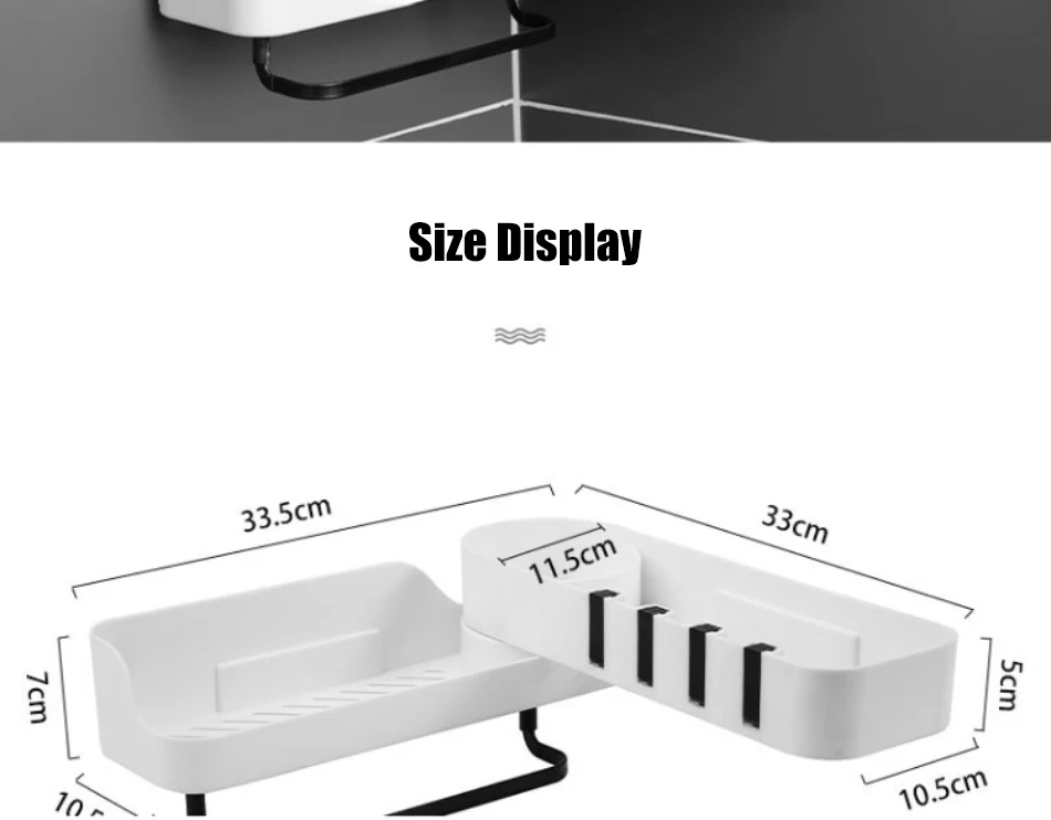 Bathroom Shelf Organizer Rotatable