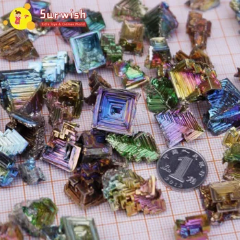 

Creative 50g DIY Metal Bismuth Crystal Rare Mineral Collection Random Color