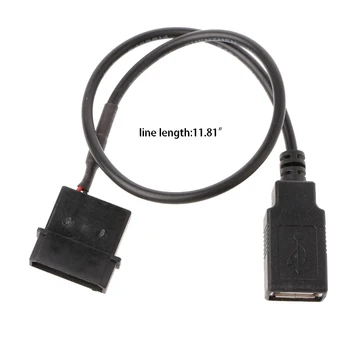 

PC Internal 5V 2-Pin IDE Molex To USB 2.0 Type A Female Power Adapter Cable 30cm *DLS*