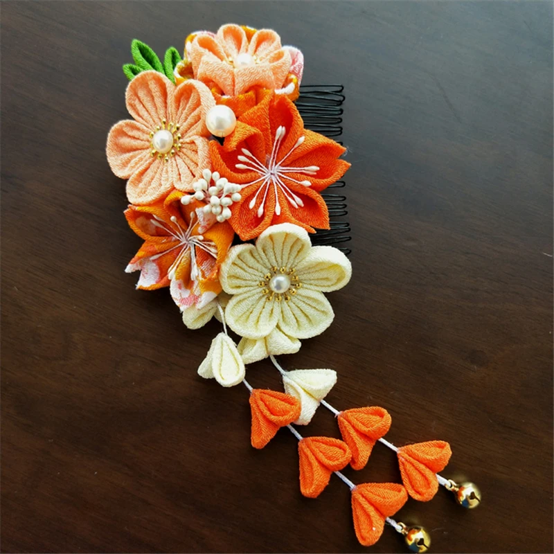 1 шт. заколка для волос в цветочек ручная работа кимоно головной убор Сакура