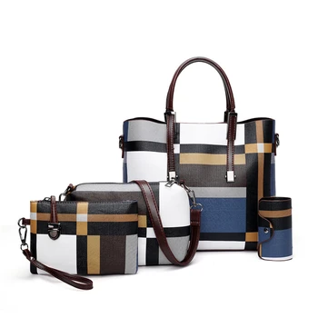 

Fashion Women Handbags High Quality Pu Leather Ladies Shoulder Bag Luxury 4 Pieces Set Crossbody Bags for Women Messenger Bag
