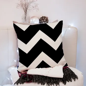 

Geometric Pillowcase Simple Fashion Linen Household Bedroom Sofa Car Cushion Covers Pillowcase 45x45 Creative Printed Pillowcase
