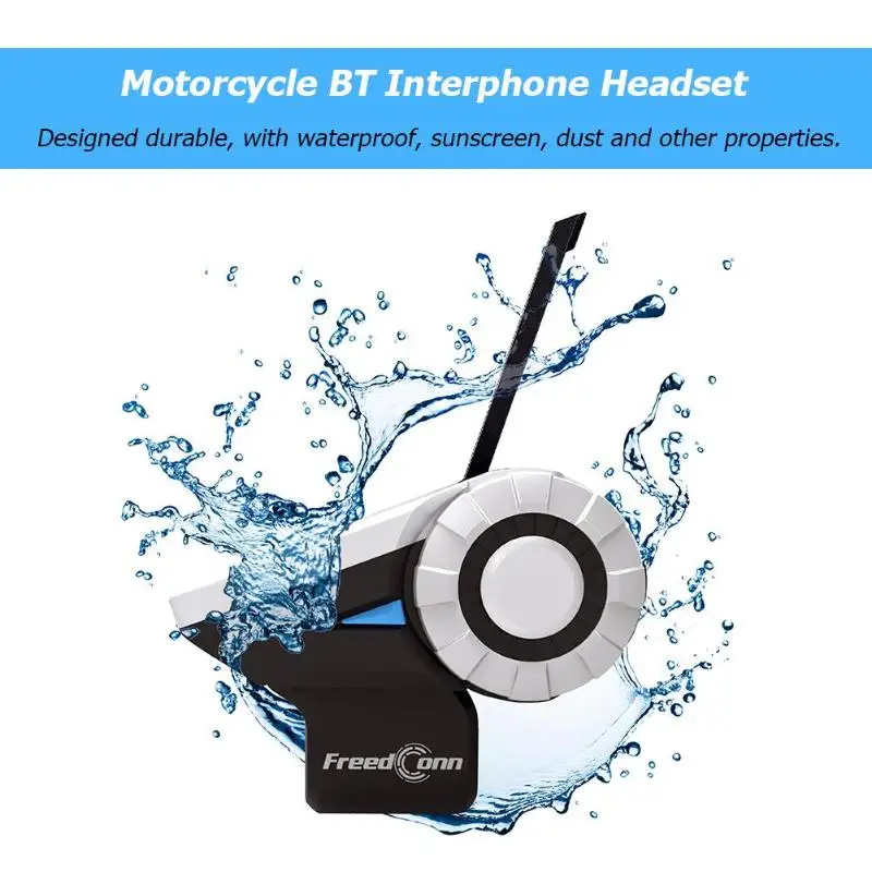 FreedConn T-Rex 1500m Bluetooth мотоциклетный шлем домофон 8 всадников гарнитура