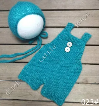 

Newborn photography props mohair pants +Headband photography clothing