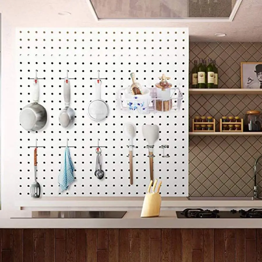 Такелаж 50 шт. Pegboard крюк набор стальной крюк Peg доска Органайзер держатель инструмента вешалка в ассортименте крюк и петля