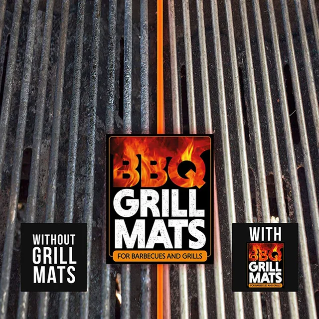 40X33Cm Bbq Nem Tapadó Szőnyeg Ptfe Grill Barbecue Kültéri Ellenállás Sütőpad Újrafelhasználható Főzőlap Tiszta Parti Konyhai Szerszámok - Image 6