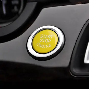

Yellow Engine START STOP Switch Button Replace Cover for BMW 1 3 5 6 7 8 Series E Chassis With/NO Auto Off Button Replace Cap