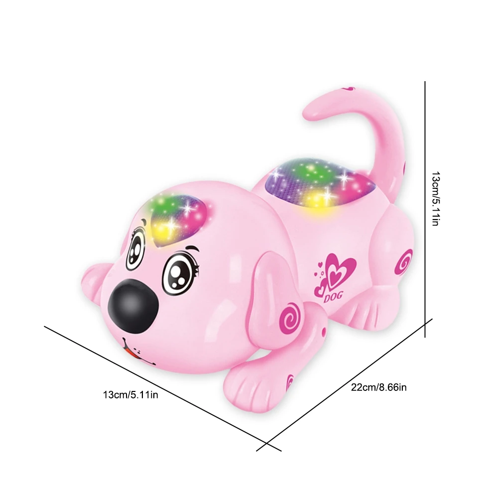 Электронный Робот-животное собака электрическая музыка ползающие собаки игрушки со светодиодное освещение управление дети девочка мальчик развивающие