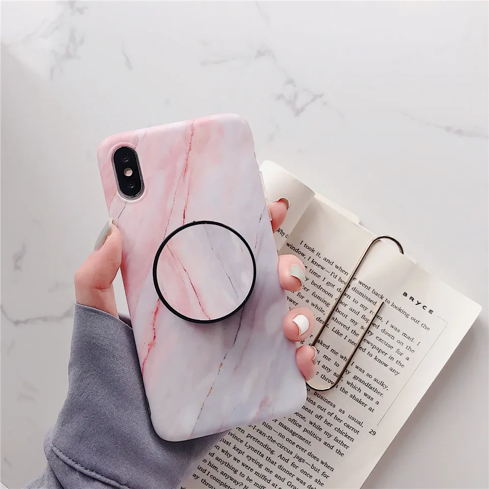 Чехол для IPhone XS Max X 8 7 6 S Plus Zachte IMD Telefoon, мраморный чехол