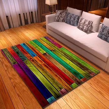 

Creativity Wood Stripe 3D printed Carpets for Living room/bedroom Area Rug kids room play Crawl Carpet Child outdoor picnic Mats