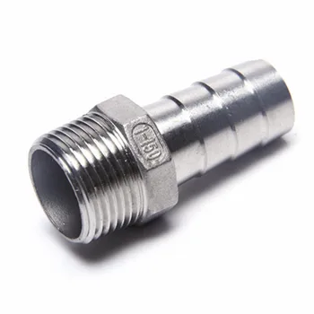

BSPT 1" DN25 20mm Barb Hosetail Male Thread Stainless Steel SS304 Pipe Connector Fittings For Water Gas Oil