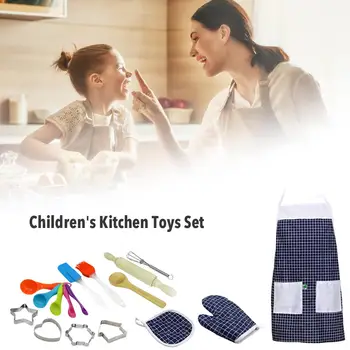

Children's Kitchen Toys Cooking Play House Simulation Kitchen Utensils Rolling Pin Various Molds Baby Early Education Cognition