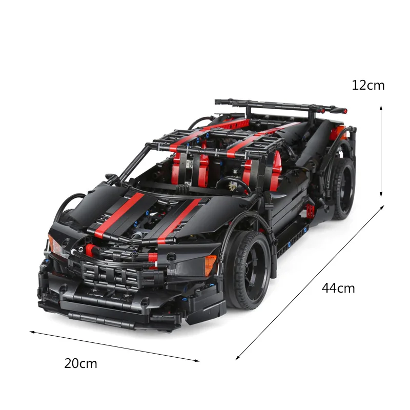 DHL 07003 креативный технический автомобиль игрушки серии MOC Assassin X19 гоночный автомобиль набор MOC автомобиль строительные блоки игрушка для детей - Цвет: 1814Pcs