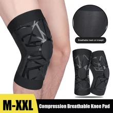 

1Pc Elastic Knee Pads Fitness Sports Breathable Protective Gear Brace Protector Non-slip Running Basketball Support Rodilleras