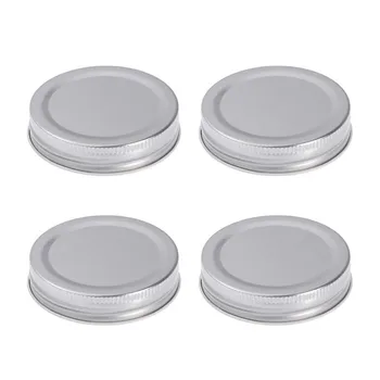 

12Pcs Wide Mouth Mason Jar Lids With Silicone Seals Rings Mason Storage Solid Caps