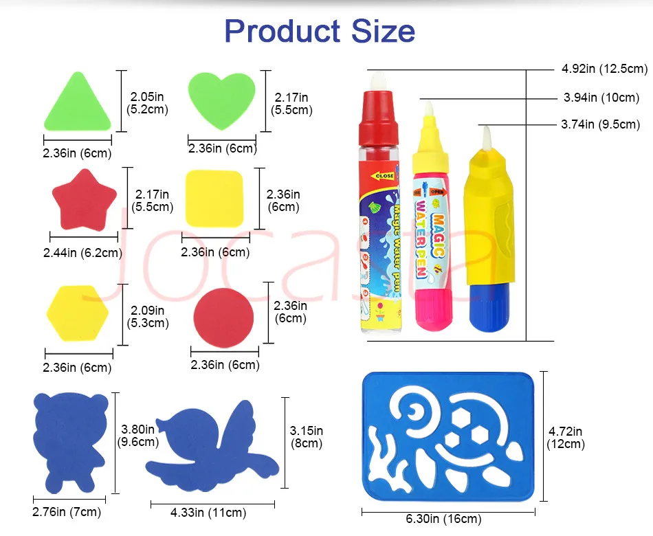Mágica da Água do Tamanho Esteira para Crianças 150x100cm com 4 Esteira Grande Pces Doodle-canetas Selo Ferramentas Água Desenho Pintura Brinquedos Educativos 22 150x100cm com 4 pces doodle-canetas selo ferramentas