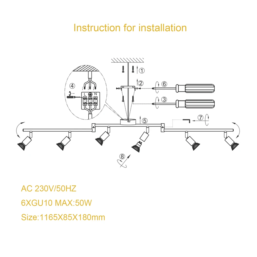 LED Dimmable Track Lighting Kit 2