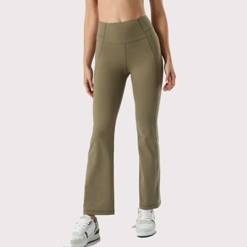 New Slimming Flared High Waist Yoga Pants Dance Pants Hip-Lifting Sports Casual Leggings Bell-Bottom Pants For Women