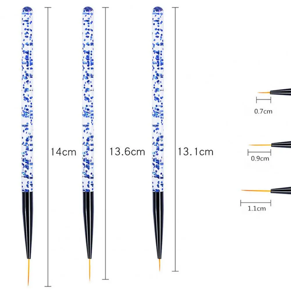 Nail Art Tools Varnish Uv Gel Polish Dotting Tools Rhinestone Picker Manicure Drawing Painting Pen Nail Markers Pencil Kit 3Pcs 6