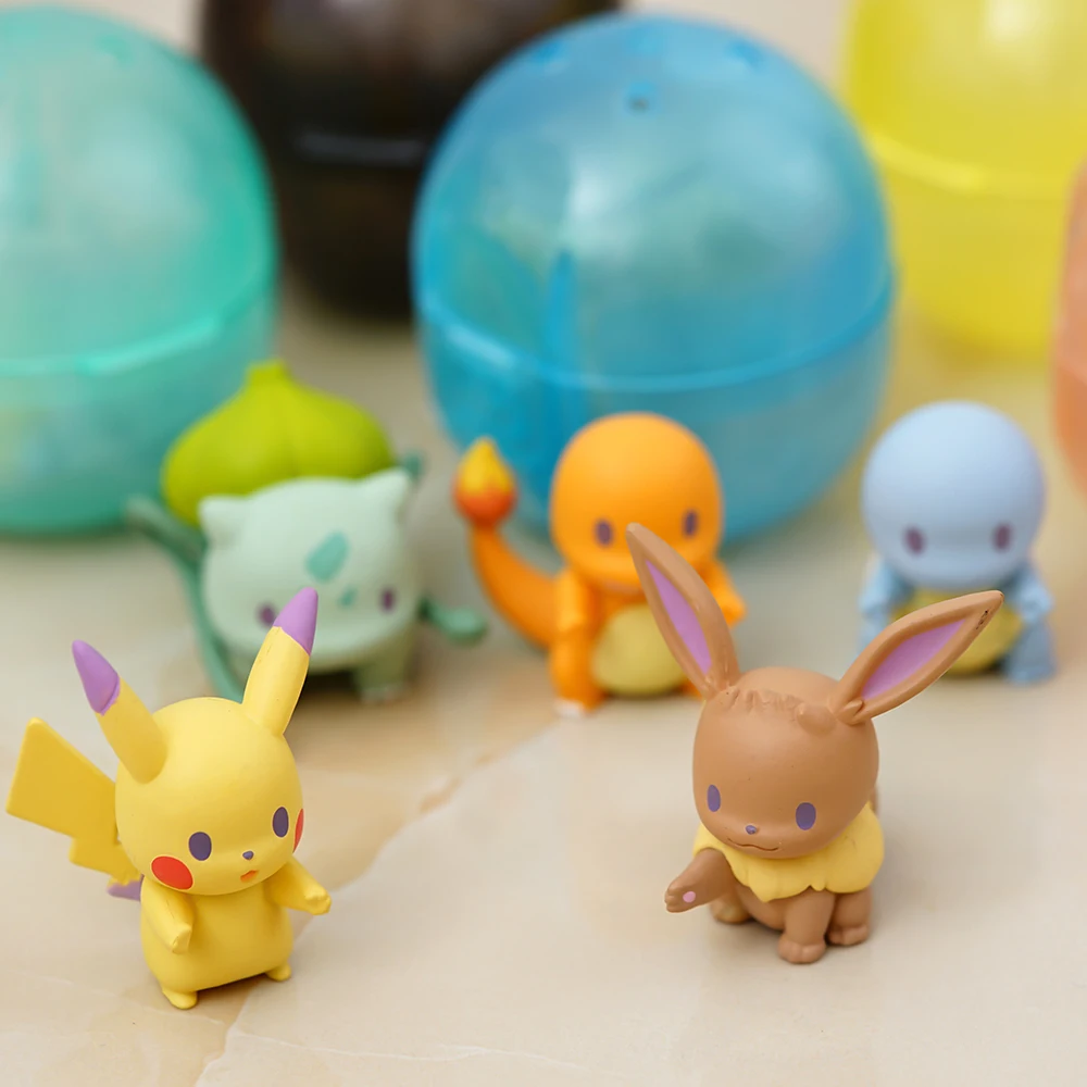 Takara Tomy Pokemon 4 стиль ПВХ Аниме фигурки Пикачу Сквиртл Bulbasaur Мини мультфильм Модель