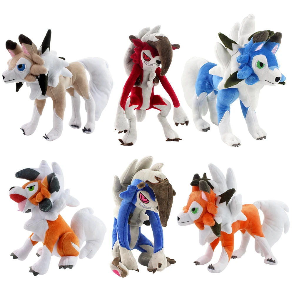 25 30 см 4 стиля солнце/луна Alola Solgaleo Lunala Lycanroc Сумерки дневная ночь плюшевые игрушки