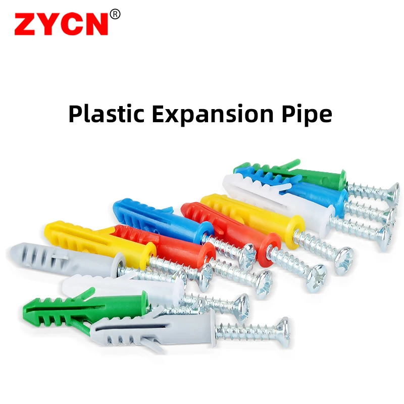 50SetPlasticExpansionTubePipeWallAnchorsPlugsM681012MM