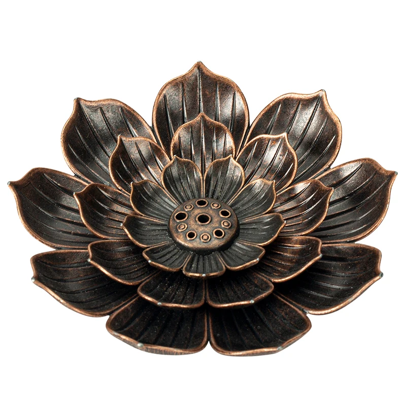 Курильница Lotus Buddha диффузор в виде подсвечника металлическая курильница для