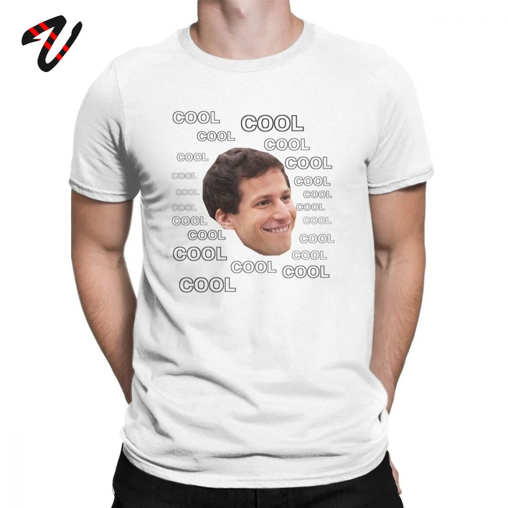 Классные мужские футболки Brooklyn Nine 99 Забавные топы Джейке Перальта с круглым