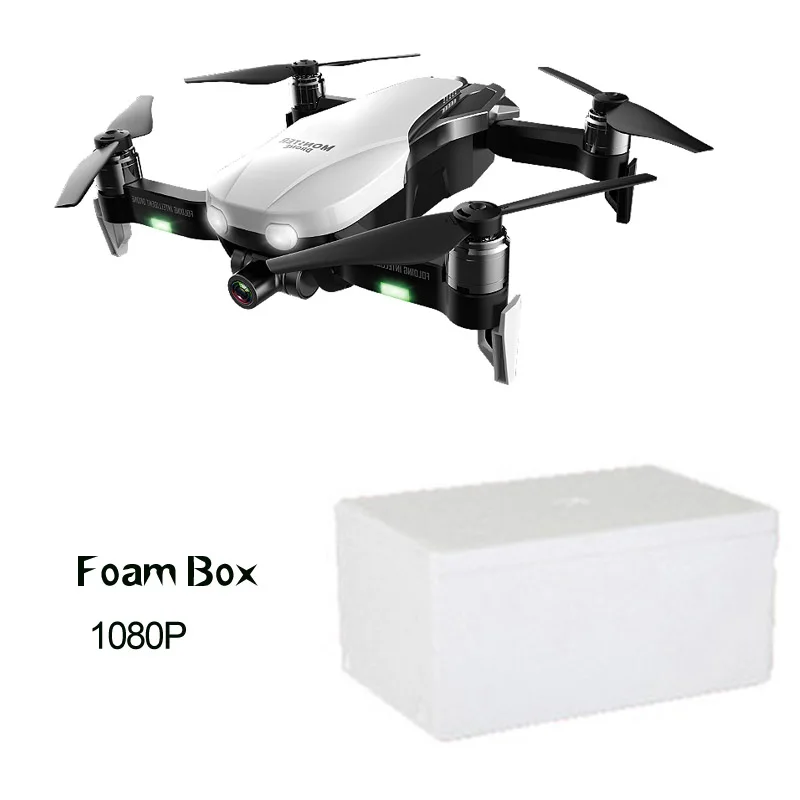Profissional GPS Drone FPV RC Drone with 4K Camera Mini Drones Quadcopter Folding Remote Control Toys gift - Цвет: 1080P foam box