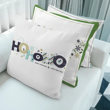

2021 New Year Pattern Home Decoration Sofa Bed Waist Pillow Cover Pillow Case Living Room Cushion Cover for Home Club Hotel45*45