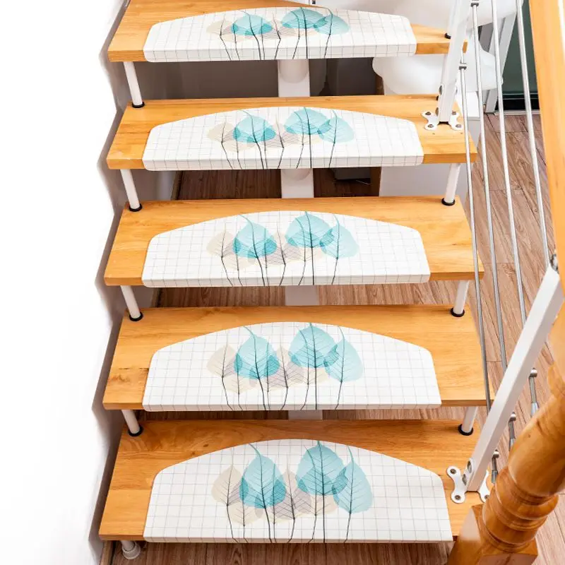 

Stair Treads Stair Mat Non-slip Removable And Washable Indoor Solid Wood Stair Mat Staircase Step Treads Home Supplies