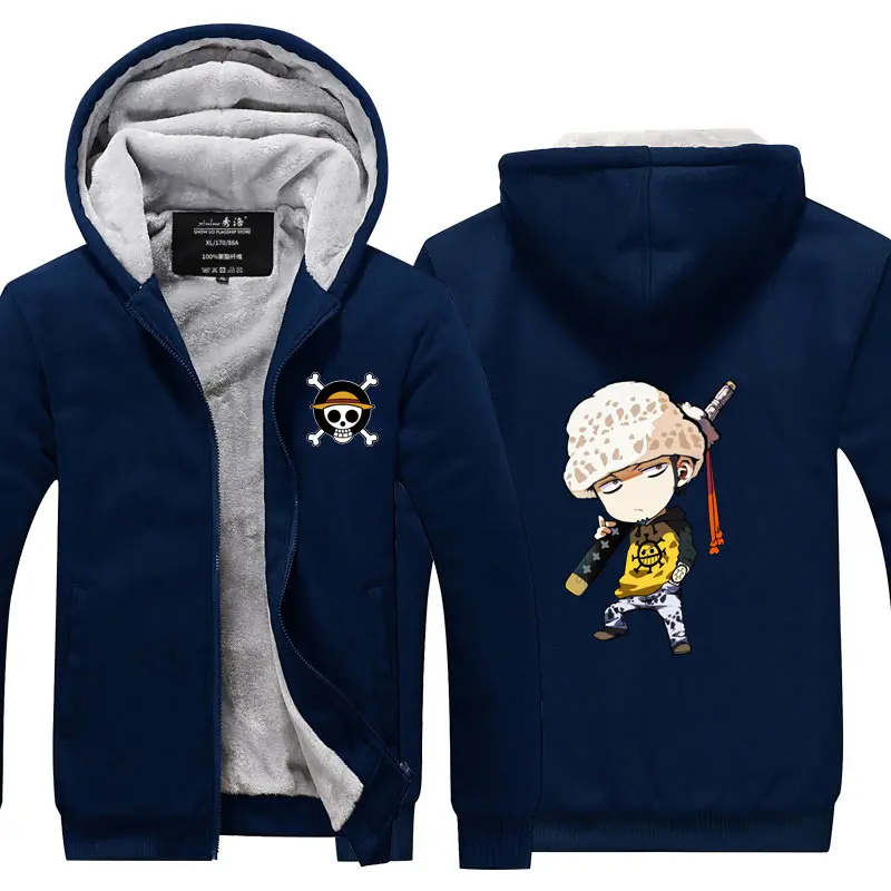 Style 14 Один кусок Trafalgar D водное право Чоппер Толстовка Куртка пальто зима флис толстые теплые толстовки с длинным рукавом размера плюс - Цвет: Style 14
